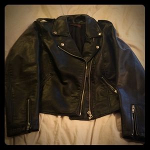 Black non leather L jacket